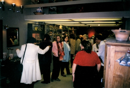 The opening at 7 Voulis street on March 23, 2004.