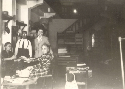 The Double Axe&amp;#039;s first store in Athens circa 1950.