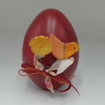 Κεραμικό αυγό με πουλάκι και φιόγκο
