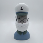 Επιτραπέζια διακοσμητική φιγούρα καπετάνιου με γυαλιά