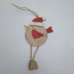Χριστουγεννιάτικο στολίδι ξύλινο πουλάκι