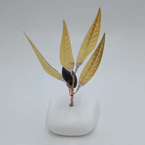 Olive branch on pebble - Image 2