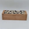 Dominoes in wooden box