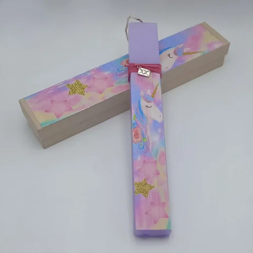 Easter candle with unicorn - Image 3