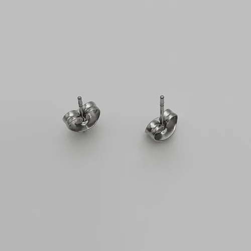 Ceramic earrings with a leaf design - Image 3