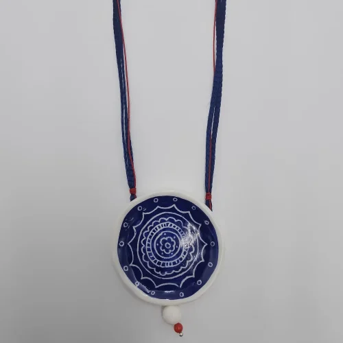 Blue and white necklace - Image 2