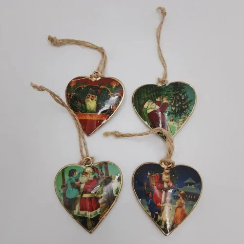 Heart-shaped ornaments