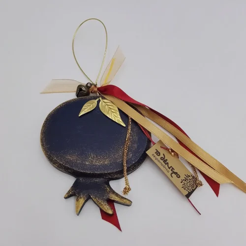 Blue hanging pomegranate