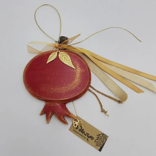Red hanging pomegranate