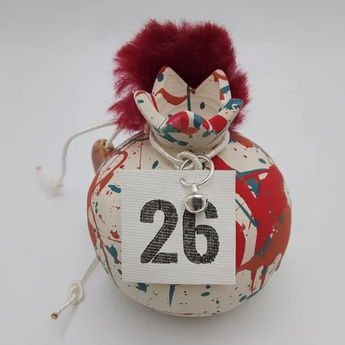 Πολύχρωμο ρόδι με πον-πον