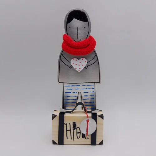 Γούρι φιγούρα με βαλίτσα