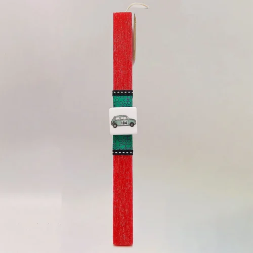 Κόκκινη λαμπάδα με μαγνητάκι