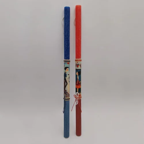 Κασετίνα με λαμπάδες για ζευγάρι