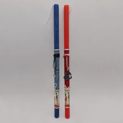 Λαμπάδες για ζευγάρια με κολιέ