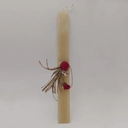 Λαμπάδα με βραχιόλι καρδιά