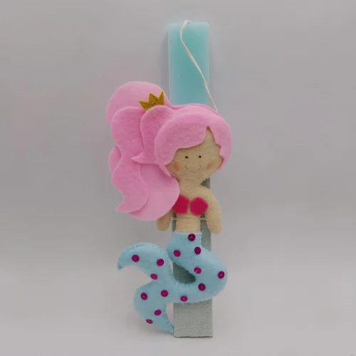 Λαμπάδα με κουκλάκι γοργόνα